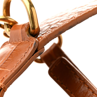 Balenciaga Extra Supple Calfskin Crocodile Embossed Small Tool 2.0 North-South Tote Camel 15 of 15