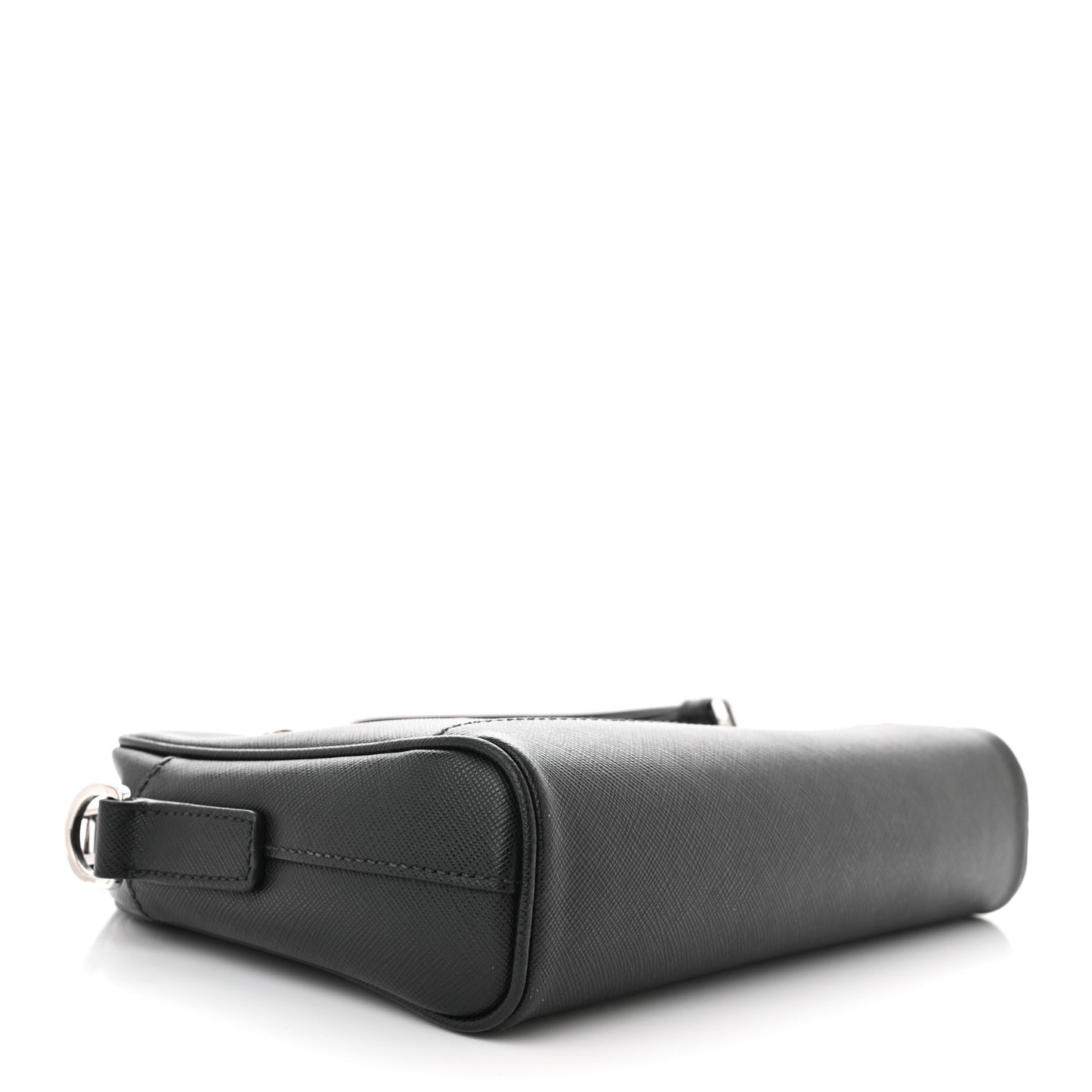 Saffiano Zip Crossbody Bag Black