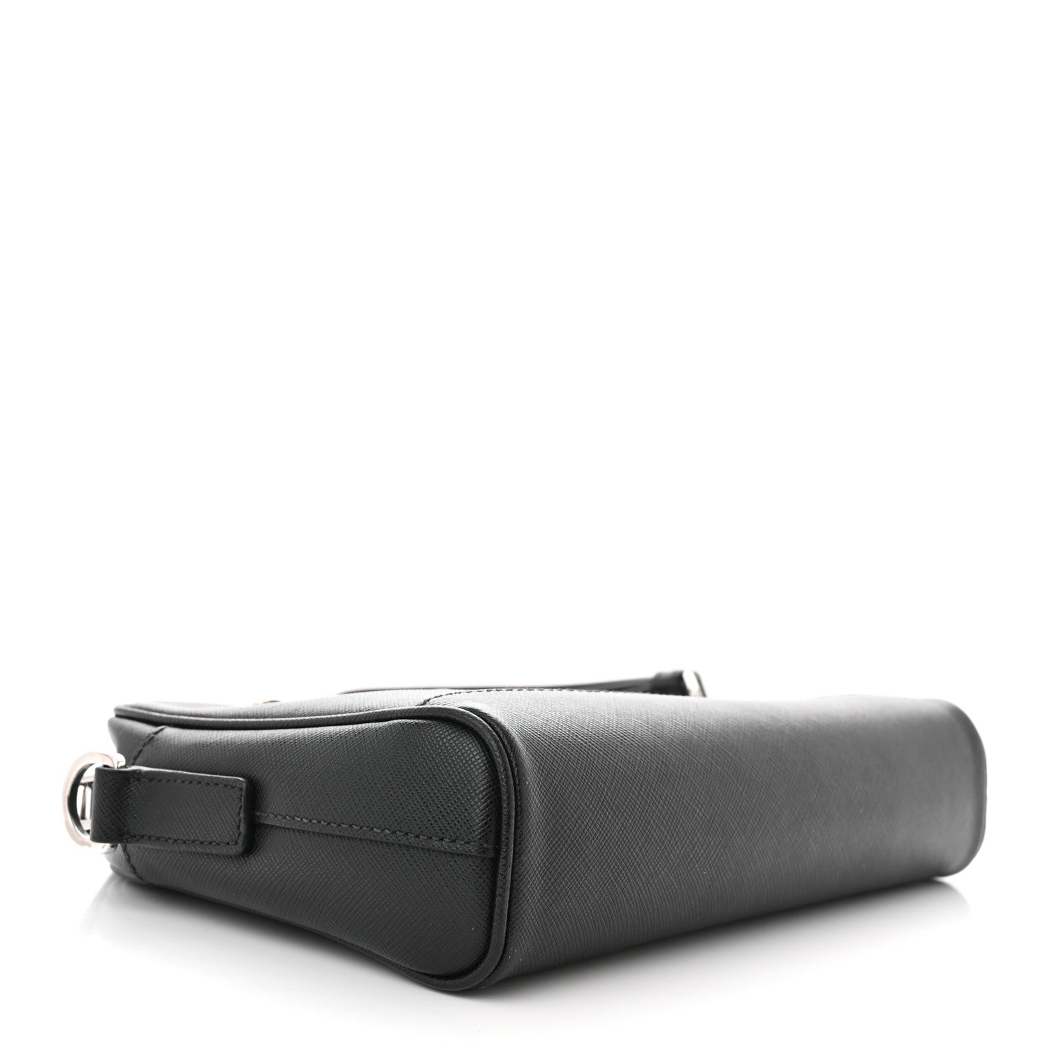 Prada Saffiano Zip Crossbody Bag Black 4 of 11