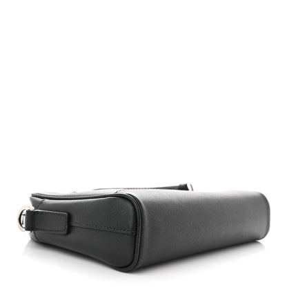 Prada Saffiano Zip Crossbody Bag Black 4 of 11