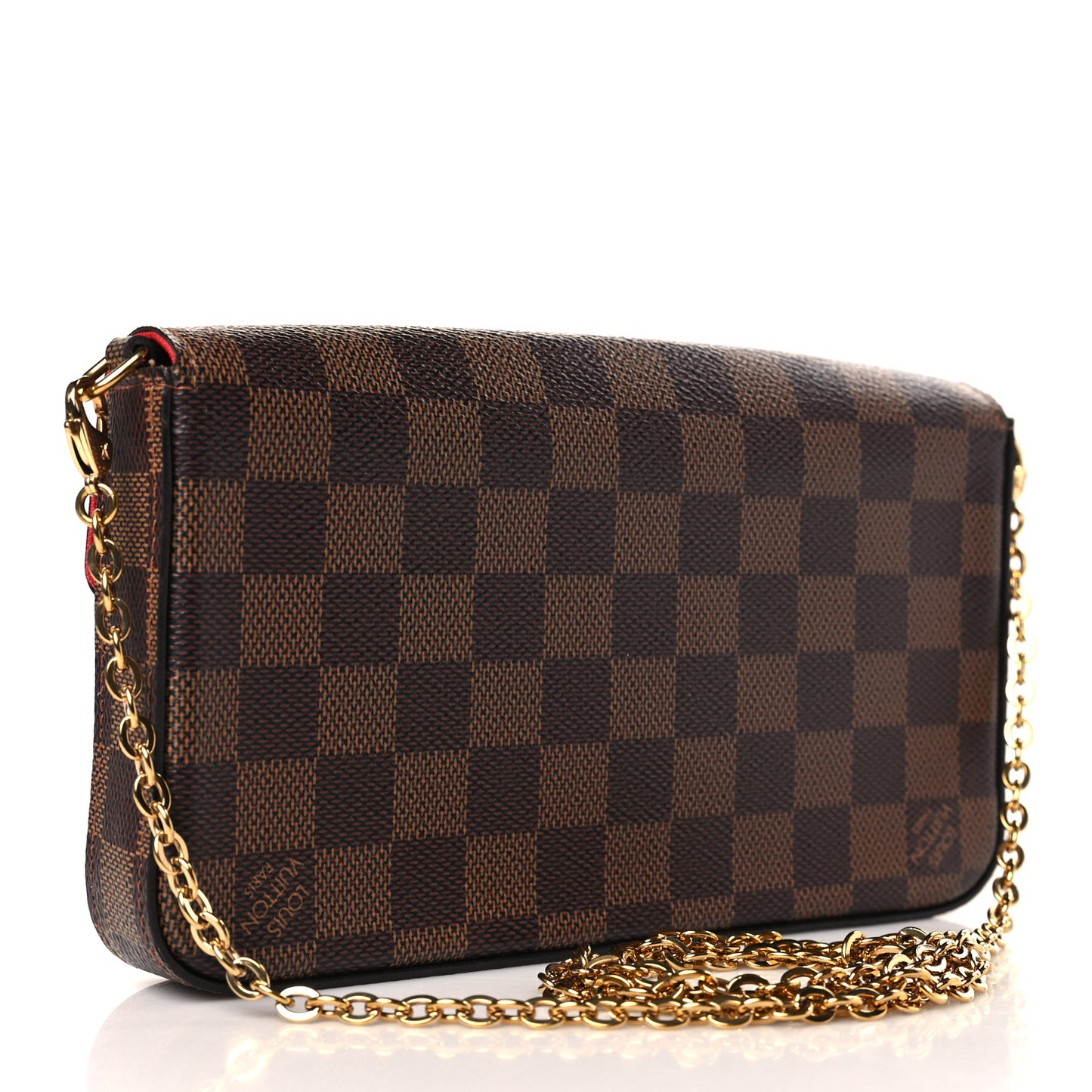 Damier Ebene Pochette Felicie Chain Wallet