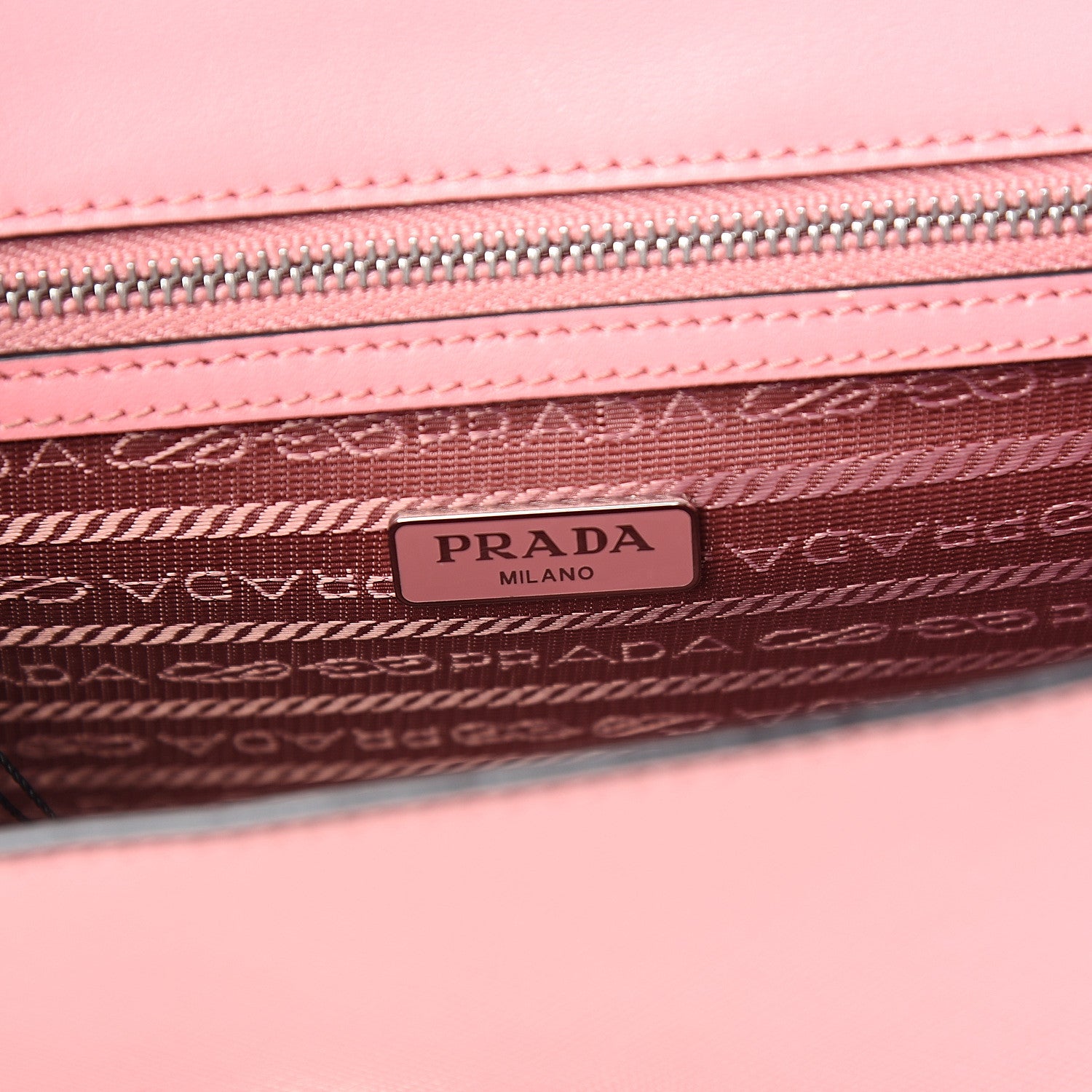 Prada Saffiano Pattina Sound Chain Crossbody Bag Petalo 5 of 8