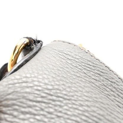 Prada Vitello Phenix Zippered Shoulder Bag Marmo 12 of 12