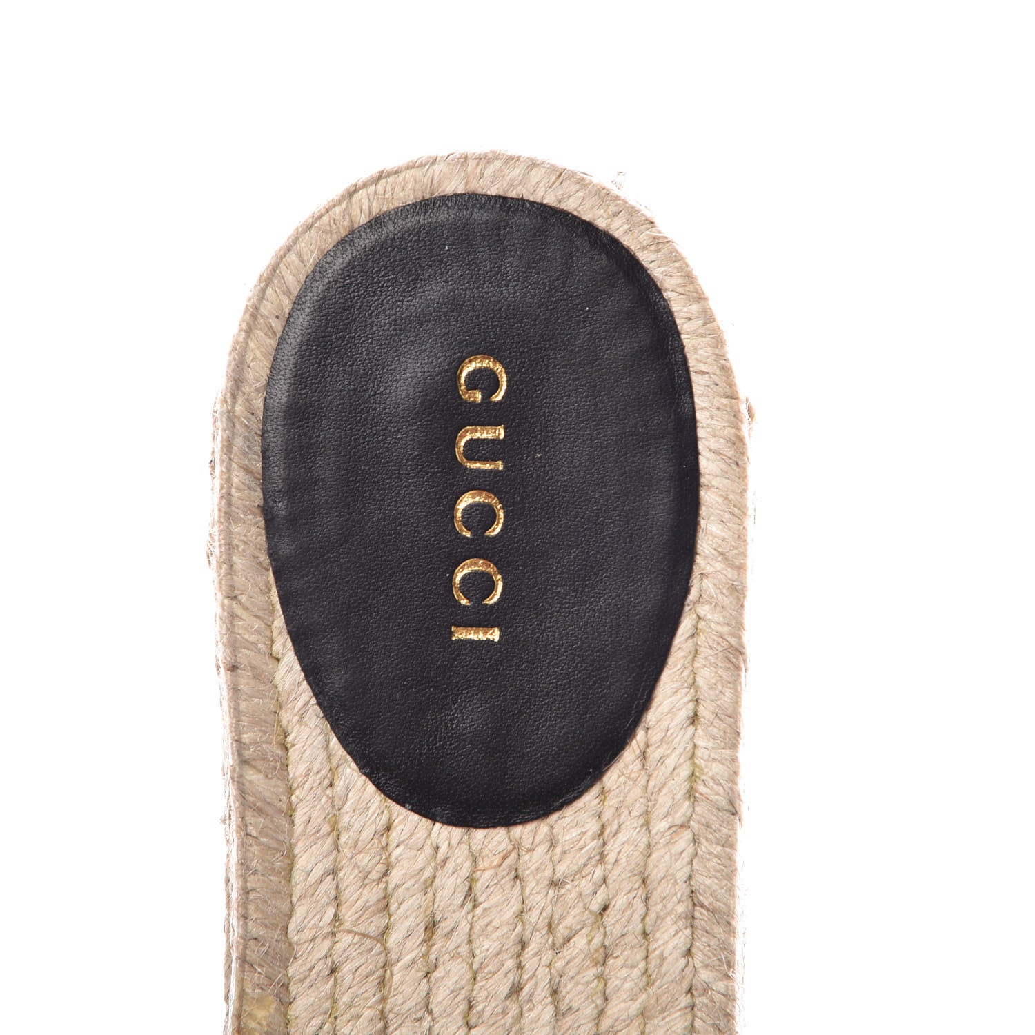Gucci Nappa Matelasse GG Marmont Platform Espadrille Slide Sandals 36 Black 7 of 11