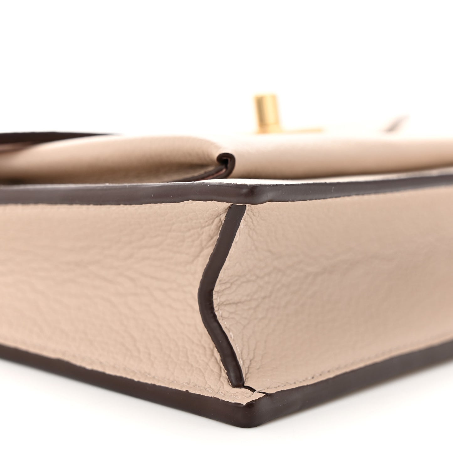 Soft Calfskin My Lockme Chain Pochette Greige