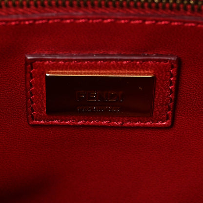 Fendi Nappa Colorblock Mini Peekaboo Iconic Satchel Polvere Purple Rain Ruby 6 of 8