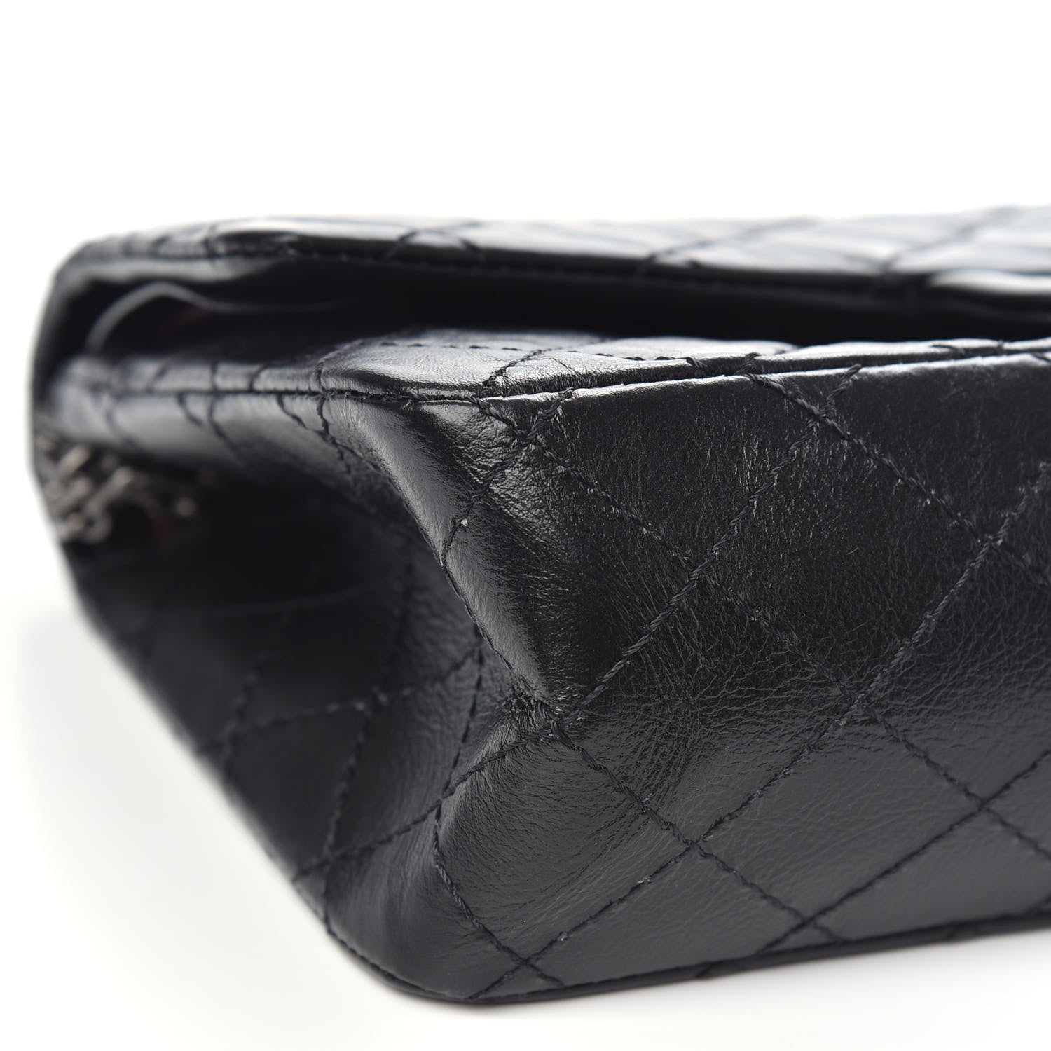 Chanel Aged Calfskin Quilted 2.55 Reissue 225 Flap Black 8 of 11