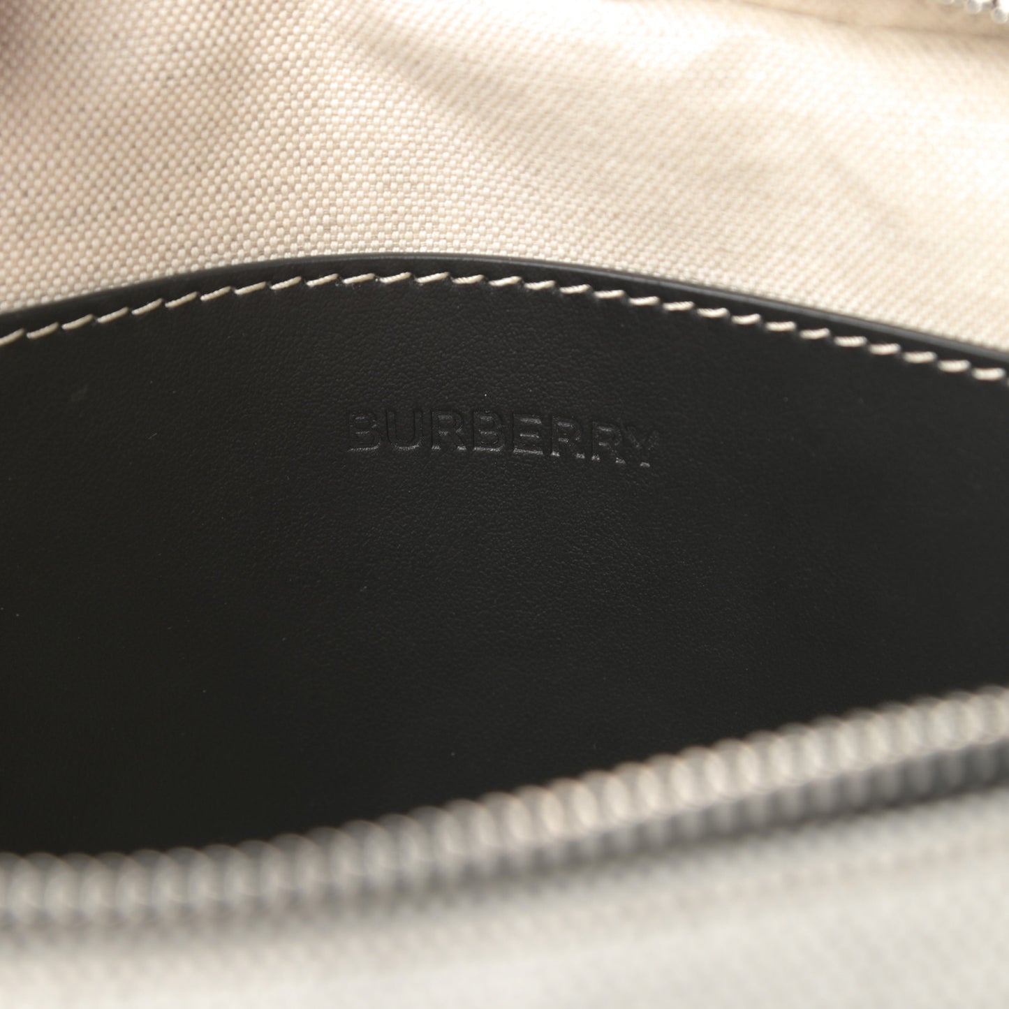 Canvas Horseferry Print Bum Bag Black