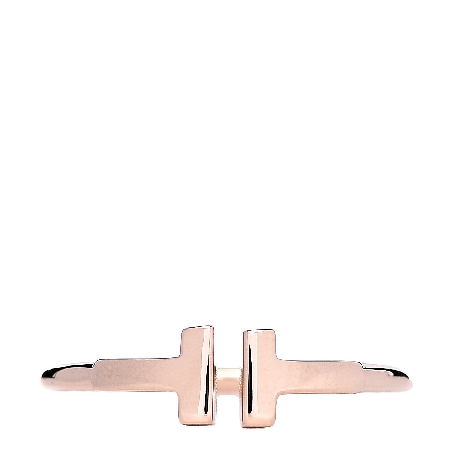 Tiffany 18K Rose Gold T Wire Ring 57 8 1 of 5