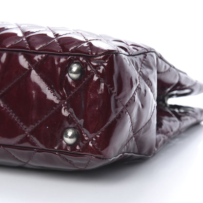 Chanel Patent Calfskin Quilted Reissue 2.55 Tote Burgundy 10 of 15