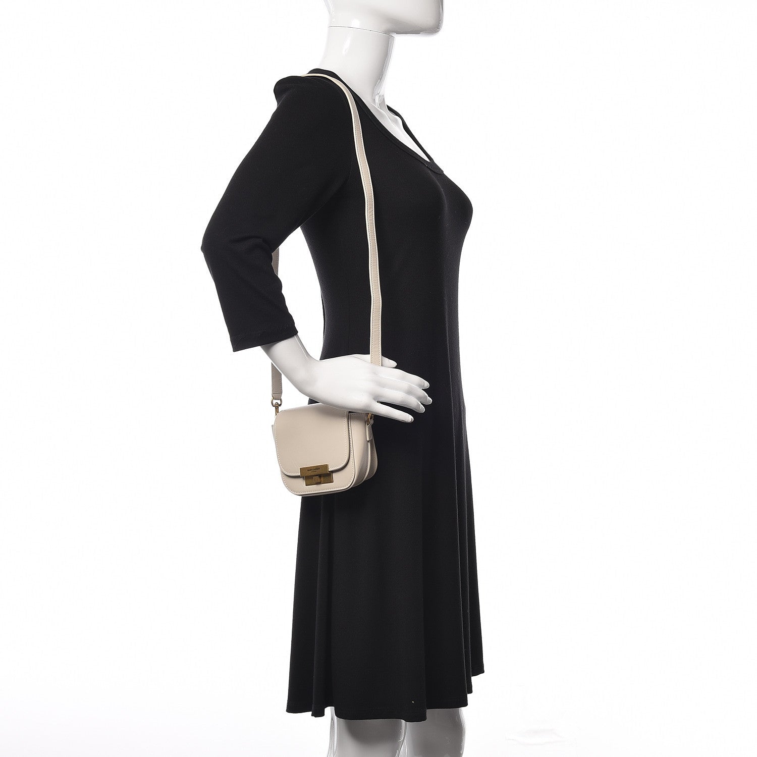 Saint Laurent Smooth Calfskin Mini Betty Satchel Ivory 2 of 12