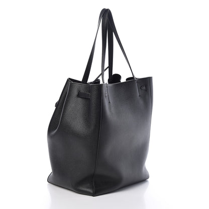 Celine Soft Grained Calfskin Medium Belt Cabas Phantom Black 3 of 12