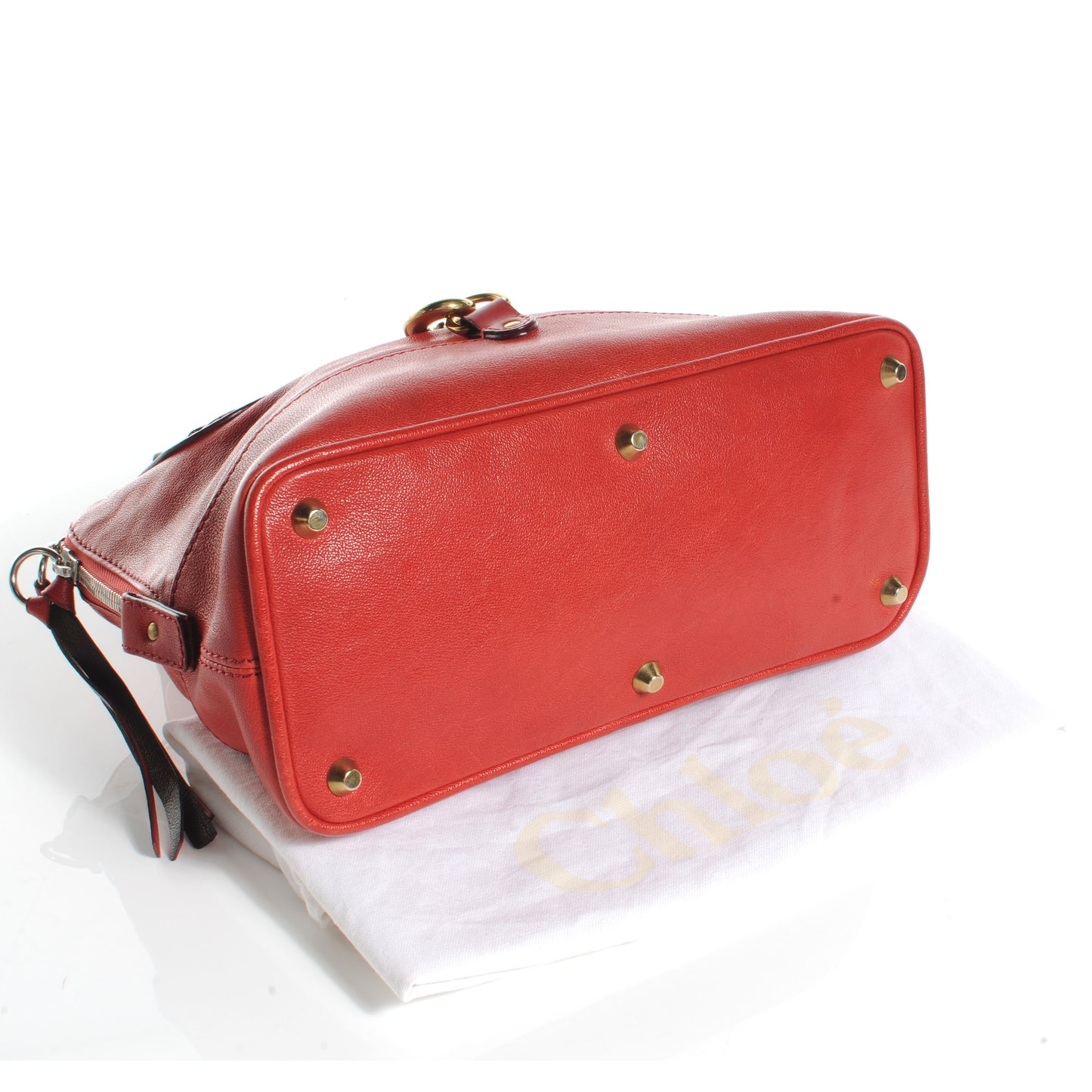 Leather Kerala Tote Red