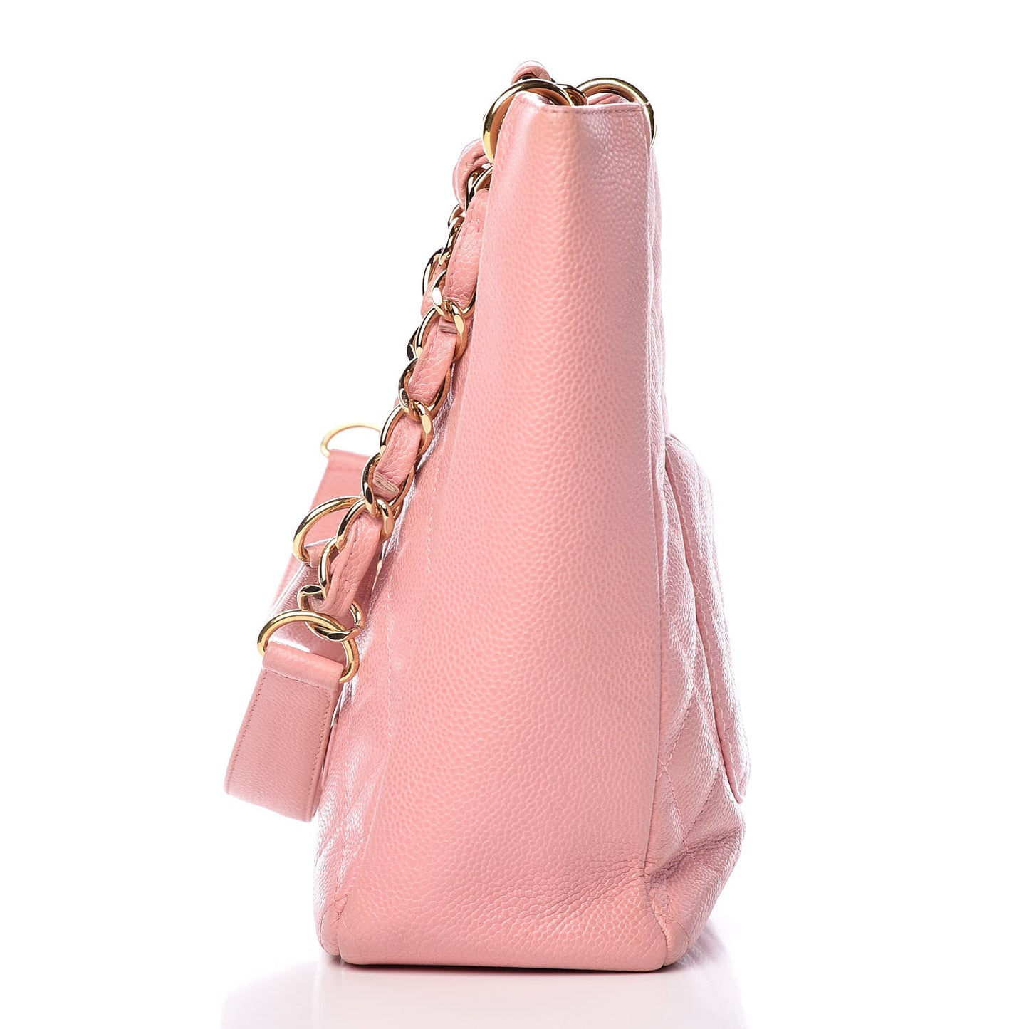 Caviar Quilted Petit Shopping Tote PST Pink