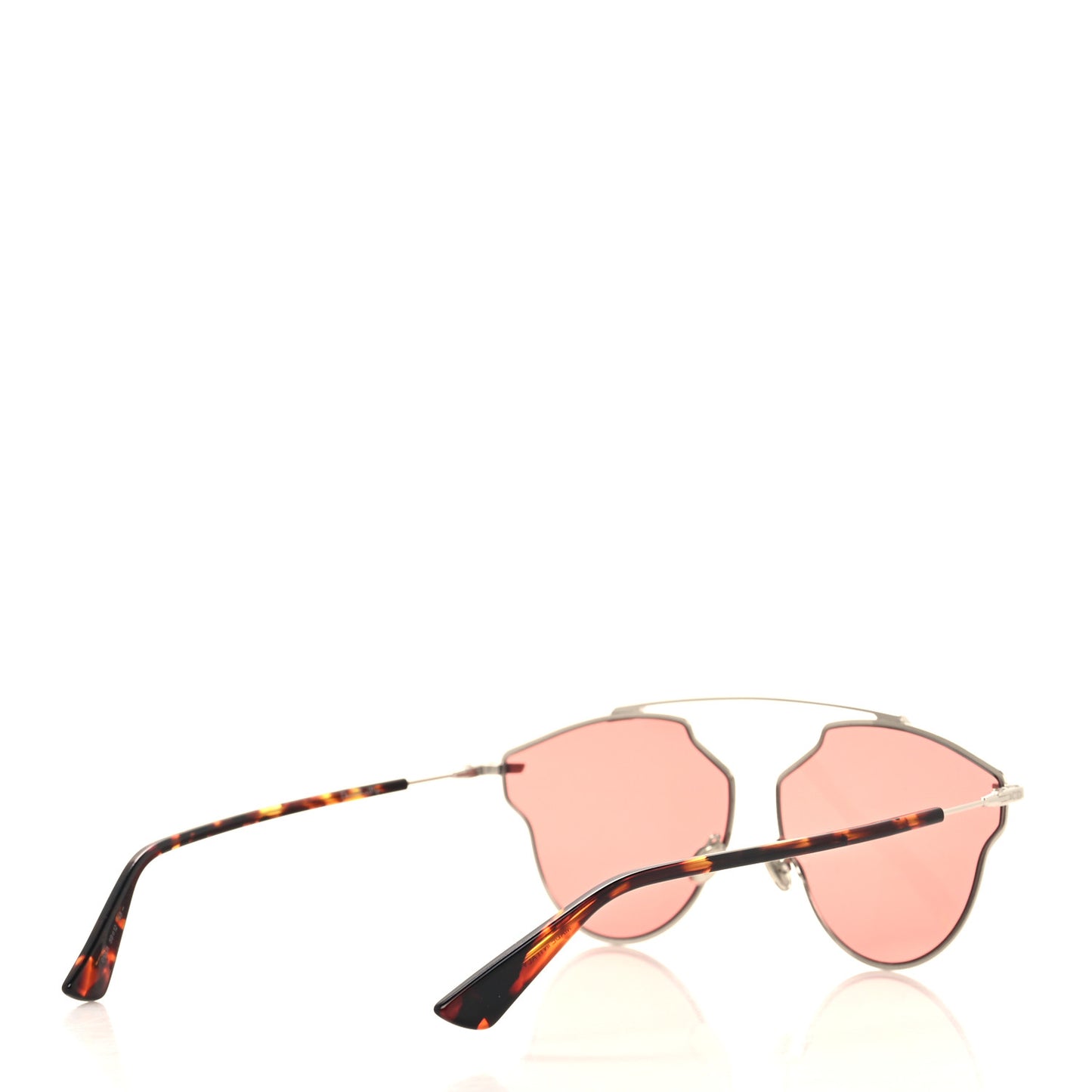 So Real Rise Sunglasses Silver Pink Havana