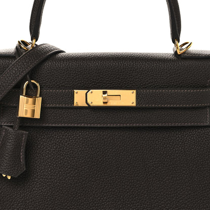 Hermes Togo Kelly Retourne 28 Bai Brun 7 of 12