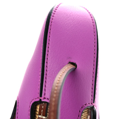 Loewe Calfskin Wicker Paula's Ibiza Octopus Mini Crossbody Natural Purple Multicolor 10 of 10