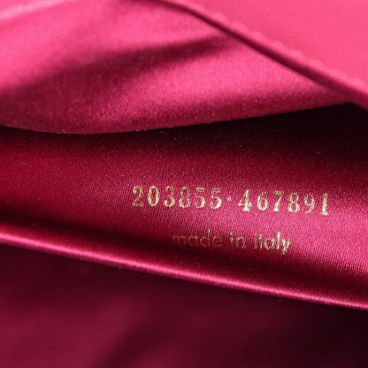 Saint Laurent Goatskin Monogram Large Belle De Jour Clutch Lipstick Fuchsia 7 of 14