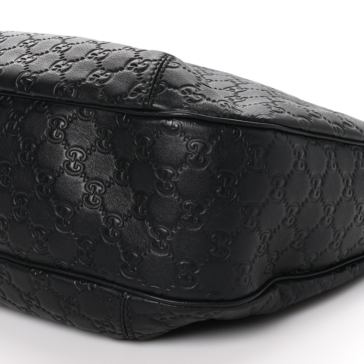 Gucci Guccissima Large New Ladies Web Hobo Black 10 of 12