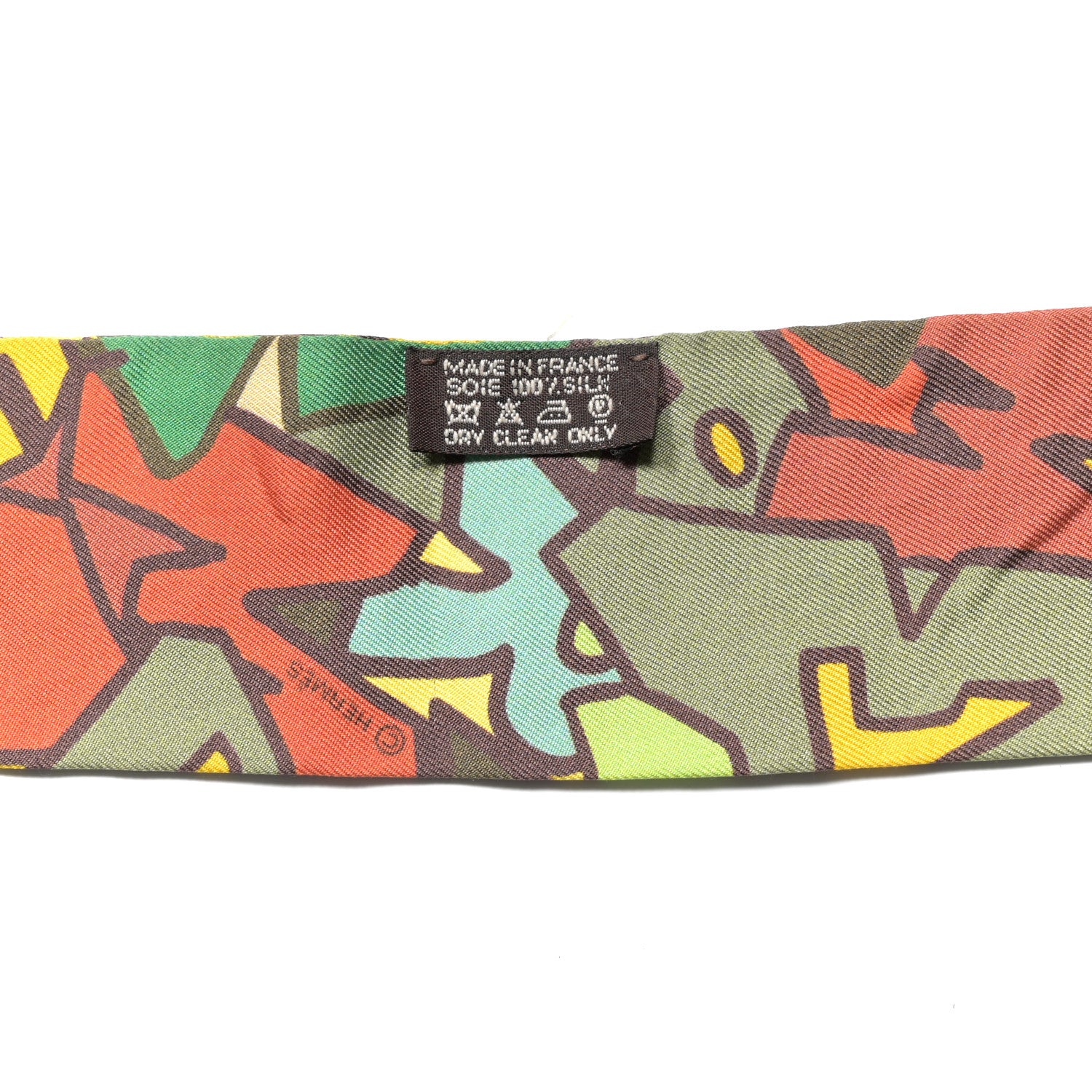 Hermes Silk Graff Graffiti Twilly 4 of 6