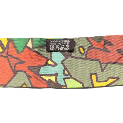 Hermes Silk Graff Graffiti Twilly 4 of 6