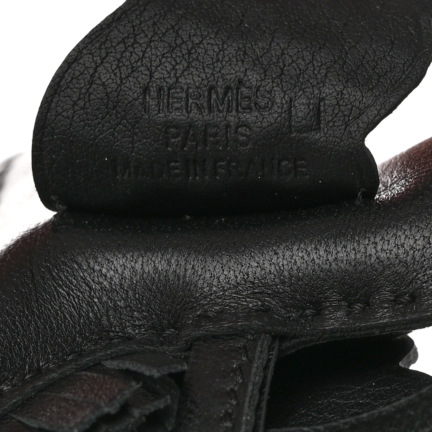 Hermes Milo Lambskin Matte Alligator Touch Grigri Rodeo Pegase Horse Bag Charm PM Black 3 of 5