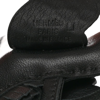 Hermes Milo Lambskin Matte Alligator Touch Grigri Rodeo Pegase Horse Bag Charm PM Black 3 of 5
