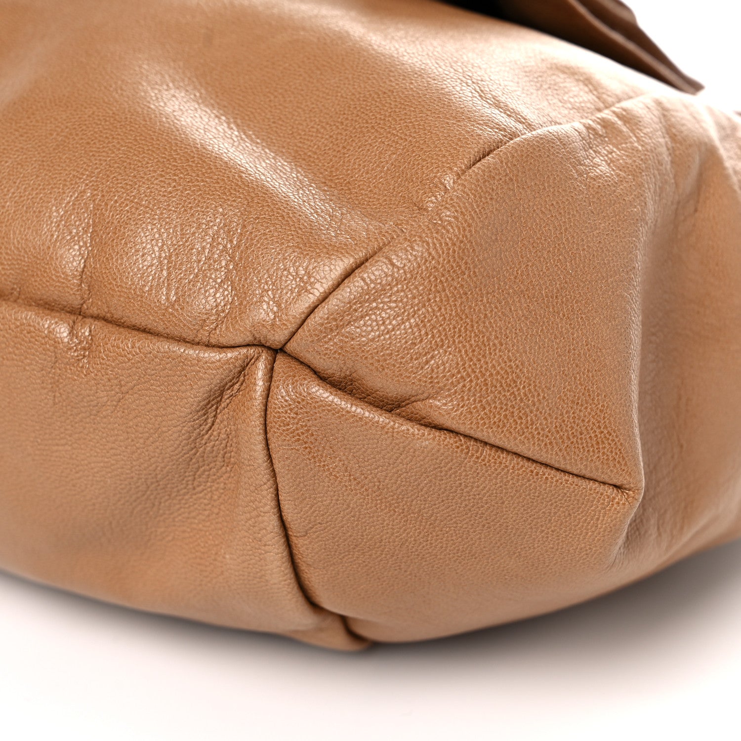 Saint Laurent Calfskin Nadja Shoulder Bag Tan 9 of 19