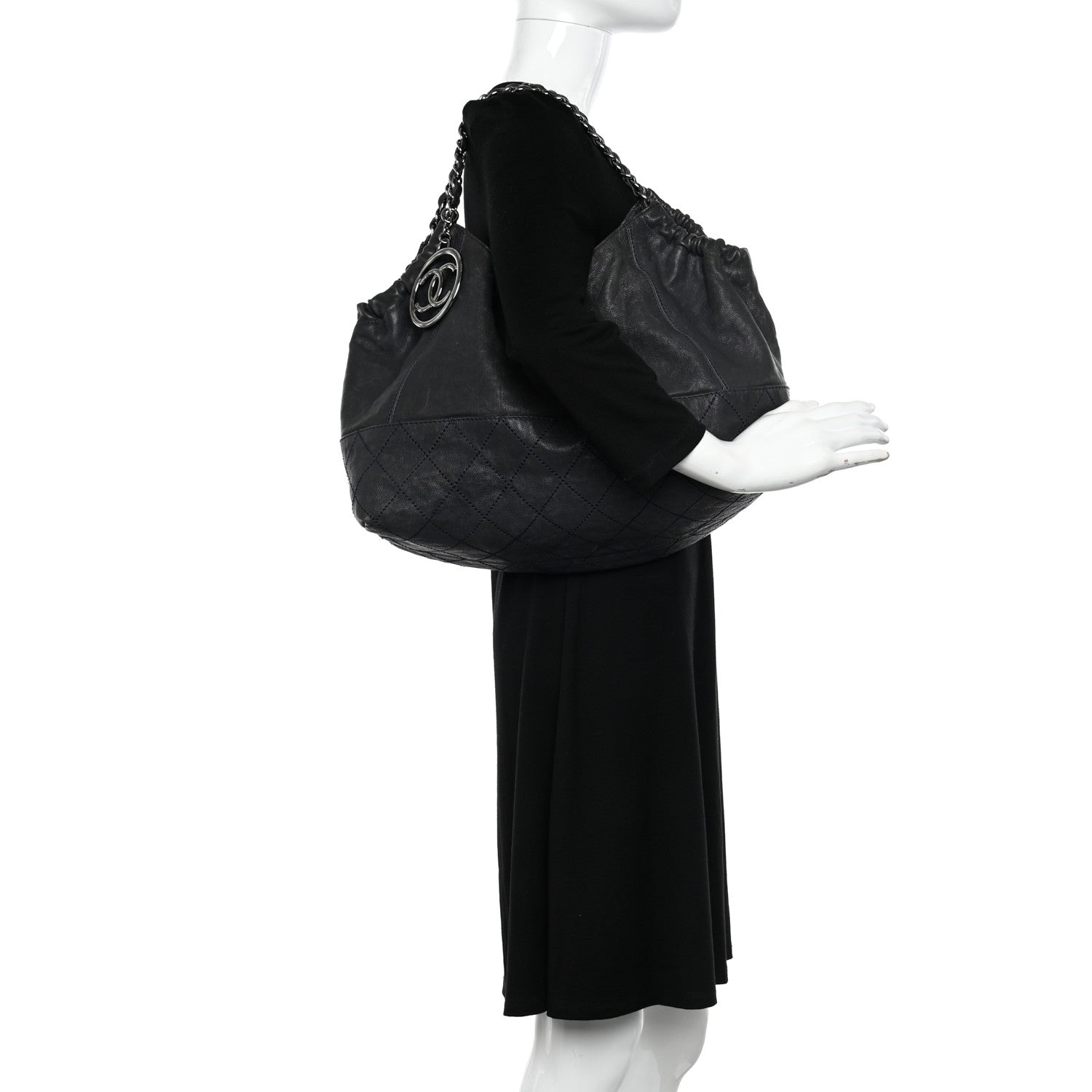 Chanel Calfskin Baby Coco Cabas Black 2 of 12