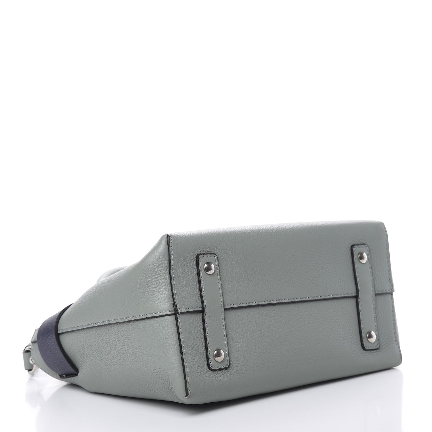 Burberry Soft Grain Calfskin Small Belt Bag Grey Blue 5 of 16