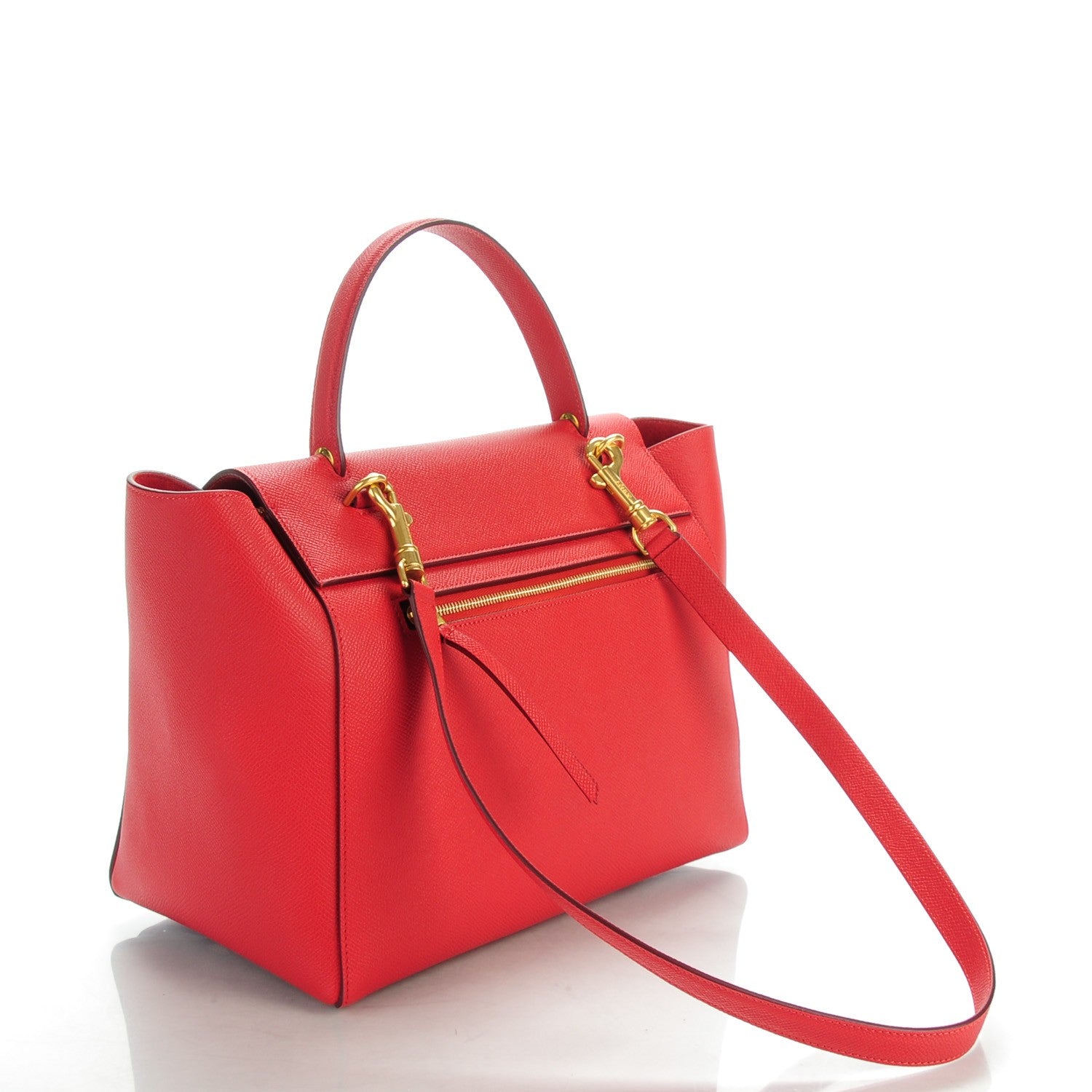 Celine Grained Calfskin Mini Belt Bag Coquelicot 3 of 9