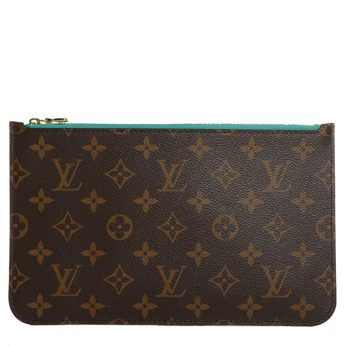 Monogram Neverfull MM GM Pochette Turquoise