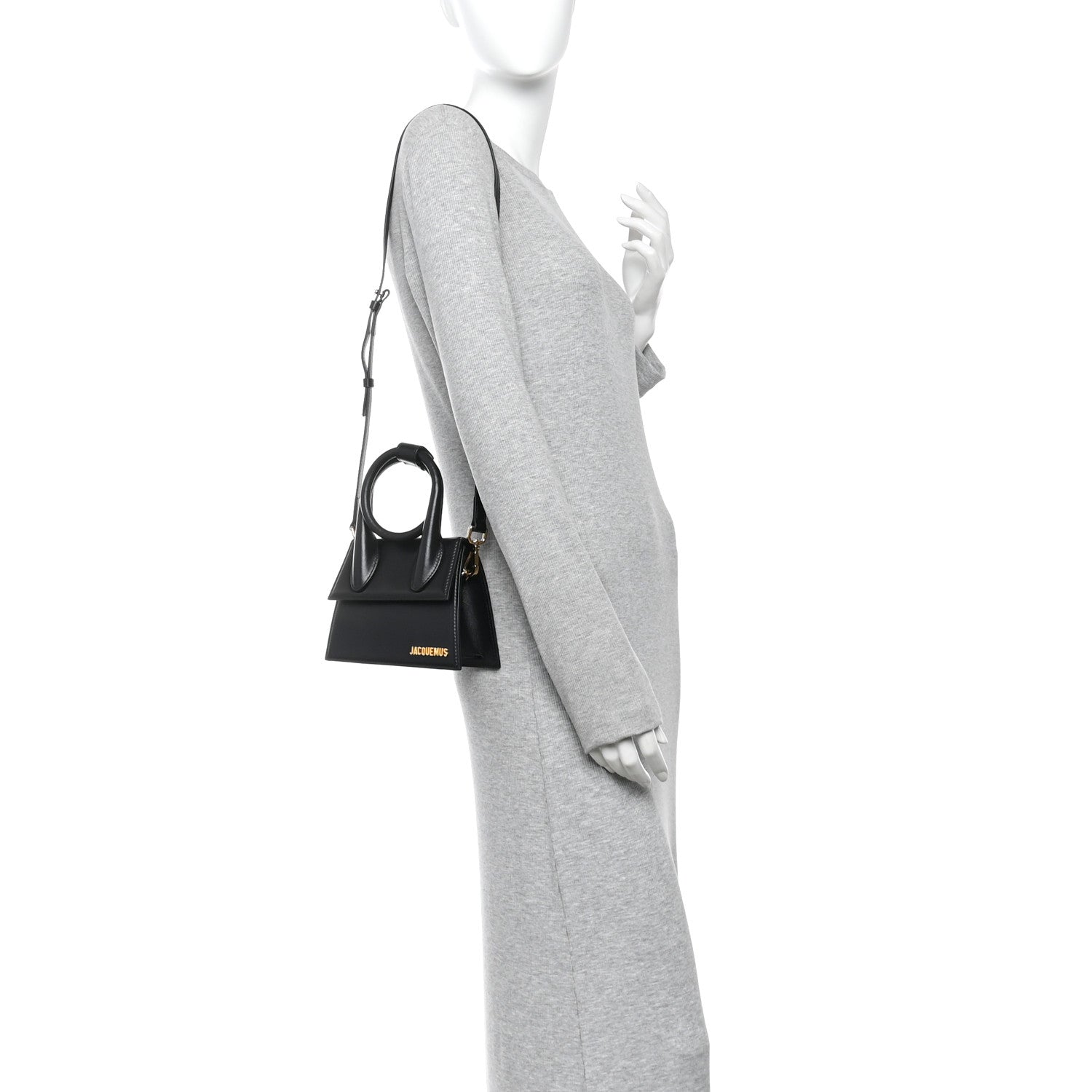 Jacquemus Smooth Calfskin Le Chiquito Noeud Black Black 2 of 10
