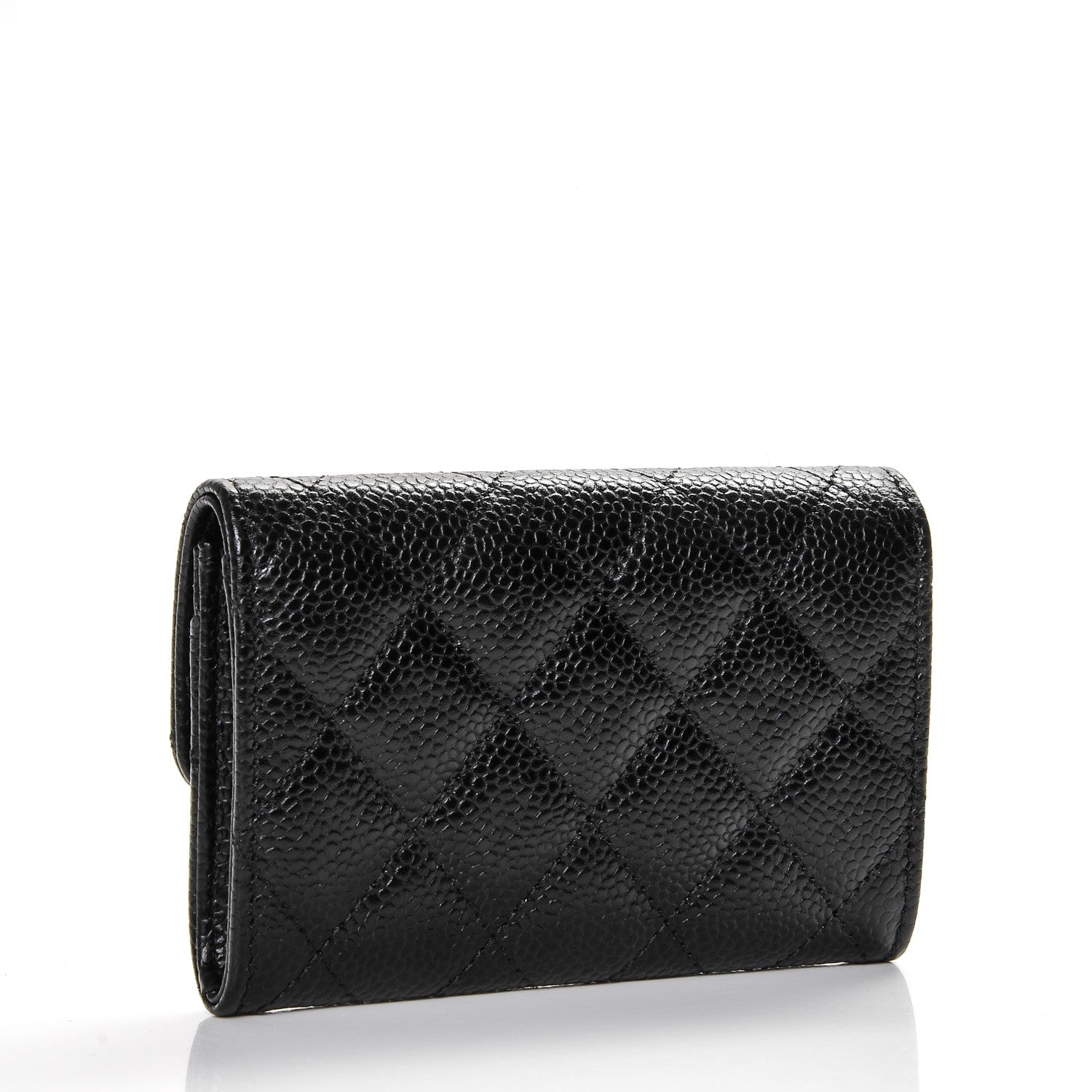Chanel Caviar Quilted Flap Card Holder Black 3 of 7