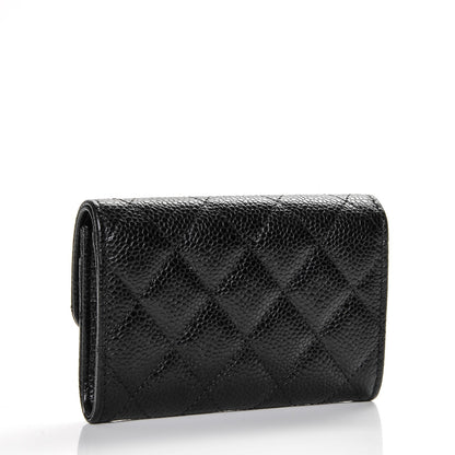 Chanel Caviar Quilted Flap Card Holder Black 3 of 7