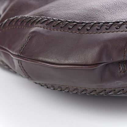 Burberry Grainy Calfskin Small Parade Tassel Hobo Plum 5 of 8