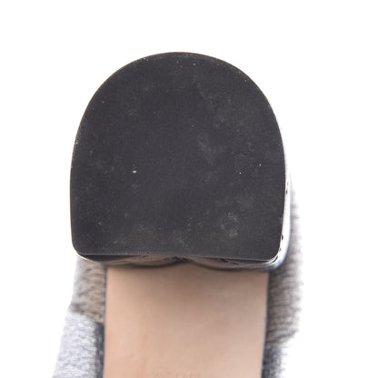 Chanel Mesh Grosgrain Cap Toe Short Boots 38.5 Grey Black 11 of 14