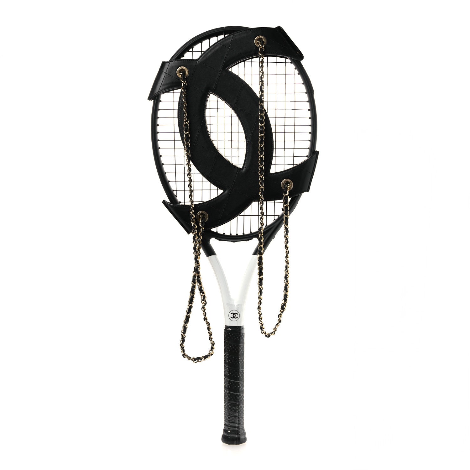 Chanel Tennis Racquet With Back Holster Black 1 of 9