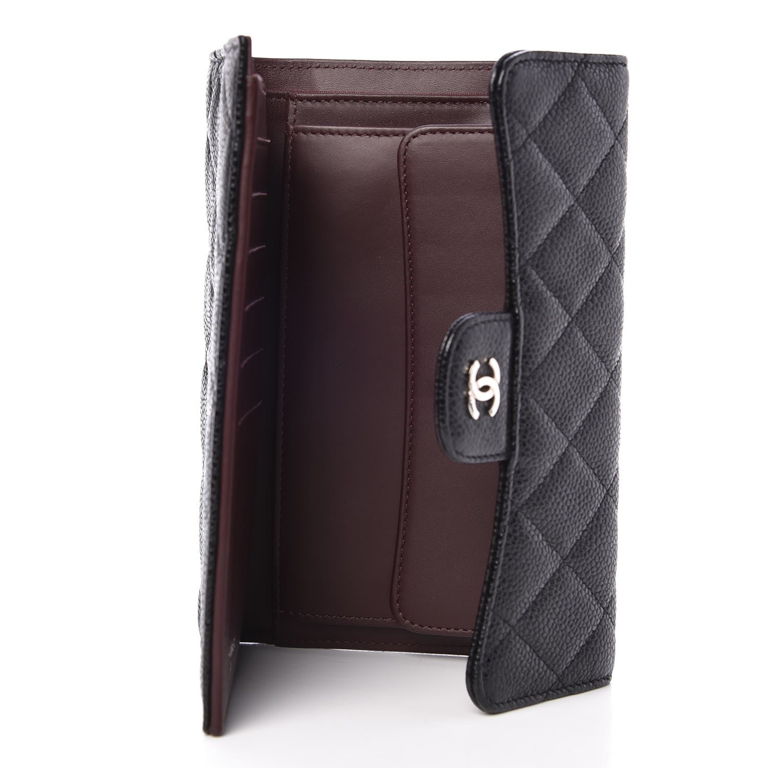 Chanel Caviar Quilted Long Flap Wallet Black 5 of 9