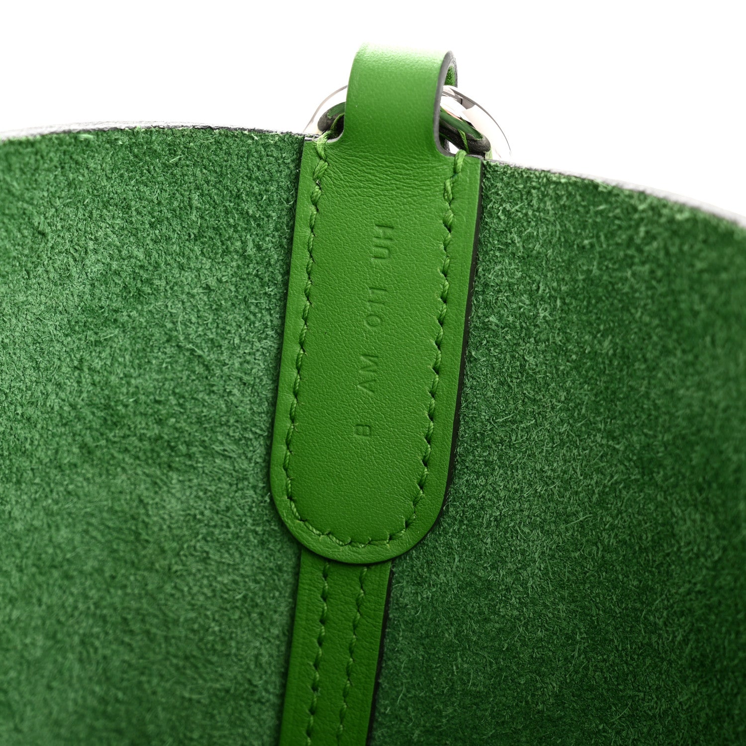 Hermes Taurillon Clemence Swift In-The-Loop 18 Bag Vert Yucca 7 of 10