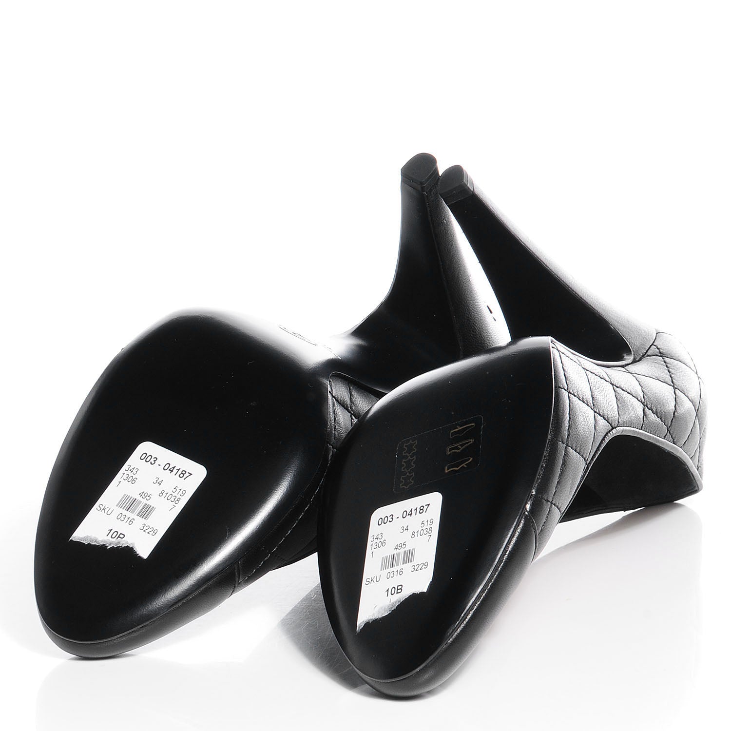 Chanel Lambskin Quilted Pumps 40 Black 5 of 8