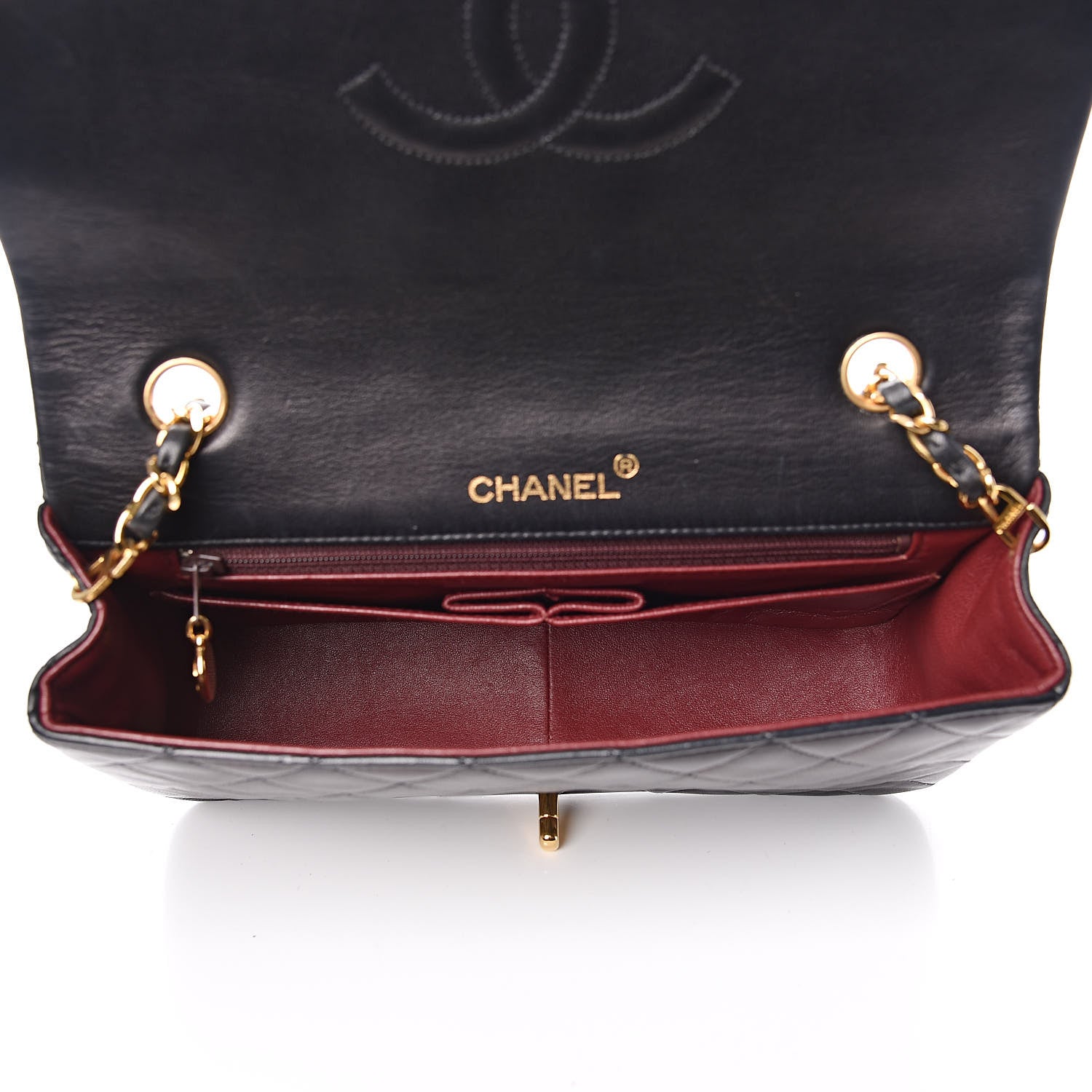 Chanel Lambskin Quilted Small Single Flap Bag Black 5 of 15