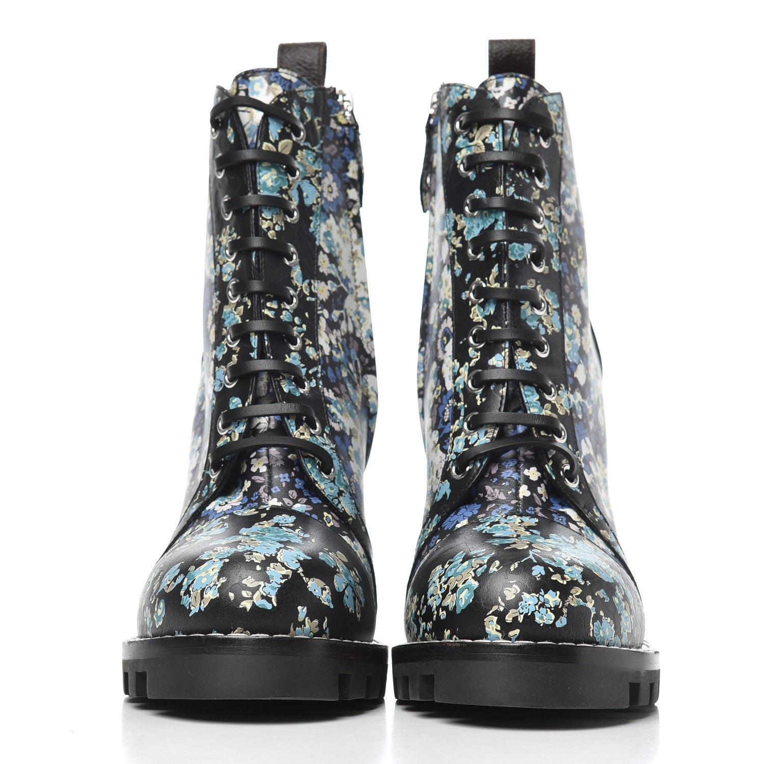 Louis Vuitton Calfskin Floral Star Trail Ankle Boots 40 Black 2 of 9