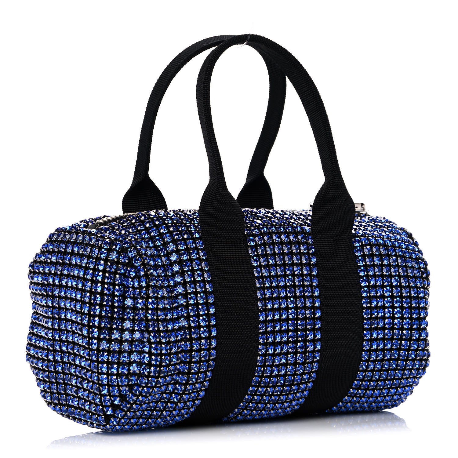 Alexander Wang Mesh Crystal Rhinestone Mini Cruiser Duffle Cobalt 3 of 11