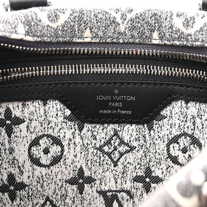 Louis Vuitton Denim Monogram Jacquard Speedy Bandouliere 25 Black 7 of 10