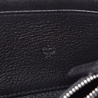 MCM Calfskin Ottomar Monogram Klara Zip Wallet Black 6 of 8