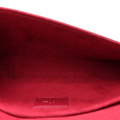 Louis Vuitton Monogram Pochette Felicie Chain Wallet Fuchsia 6 of 10