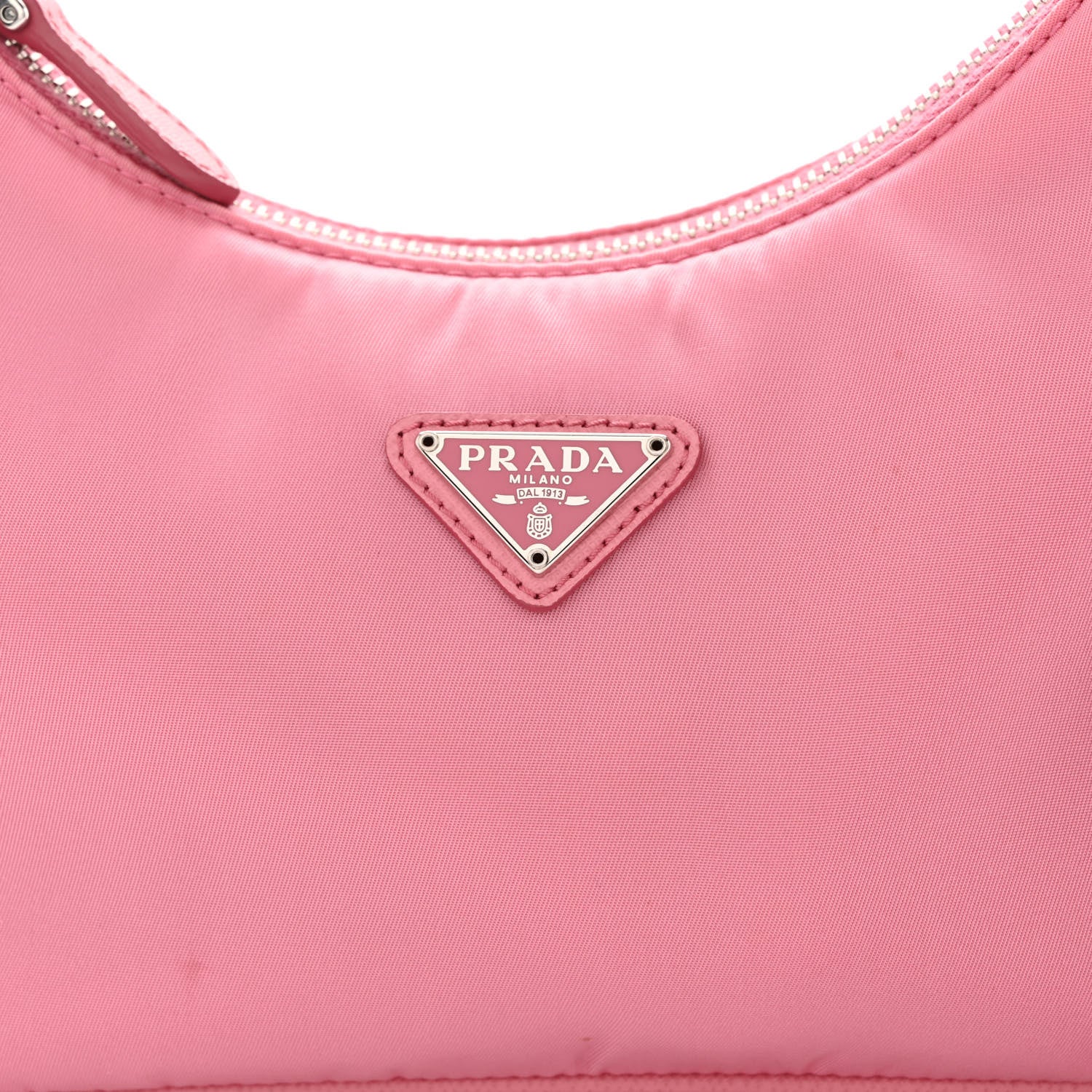 Prada Re-Nylon Saffiano Mini Re-Edition 2005 Bag Rosa 9 of 13