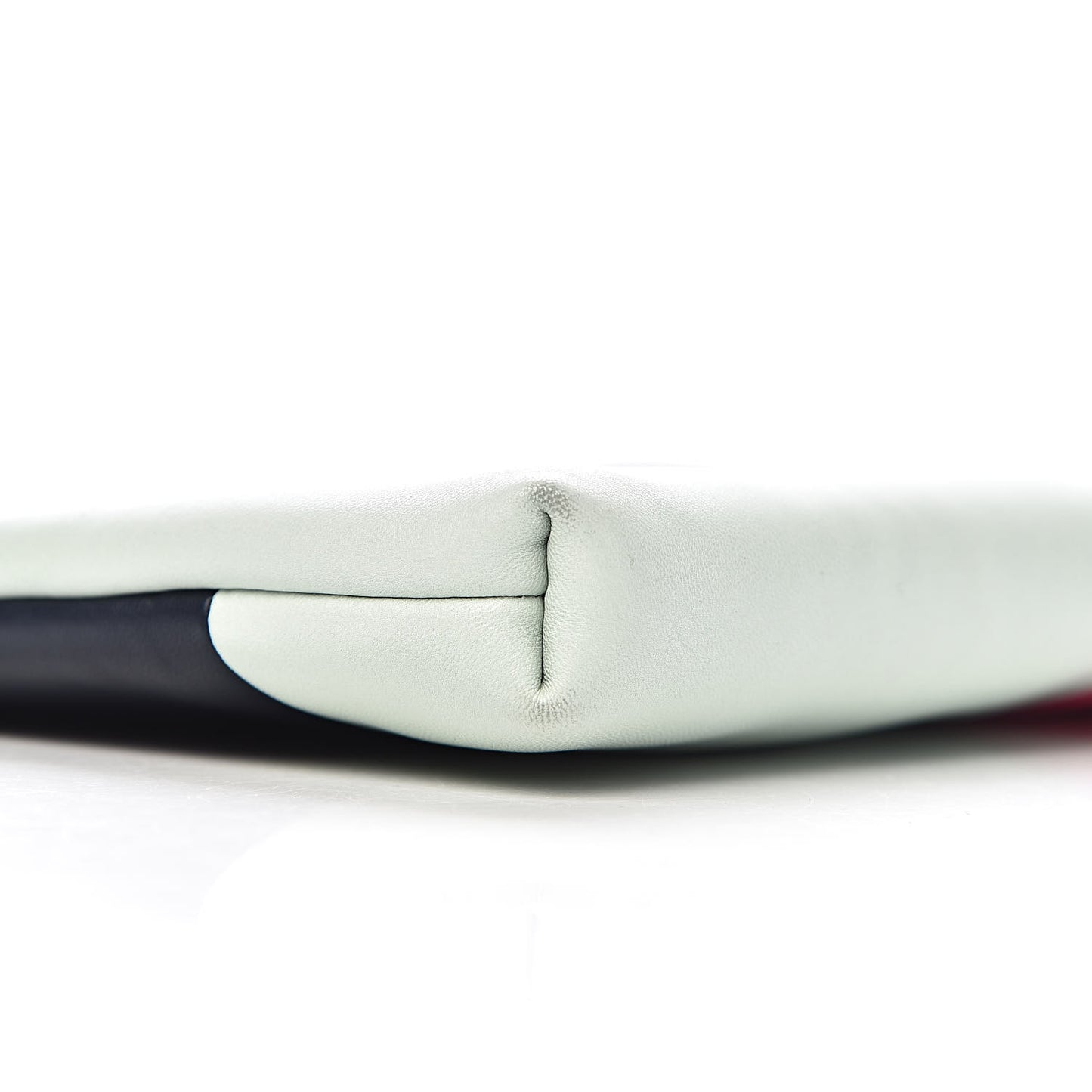 Lambskin Colorblock Cosmetic Case Multicolor