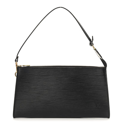 Louis Vuitton Epi Pochette Accessories 24 Black 1 of 8